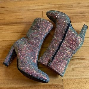 Multi-Glitter booties